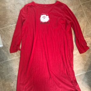 A girls L red night  gown.